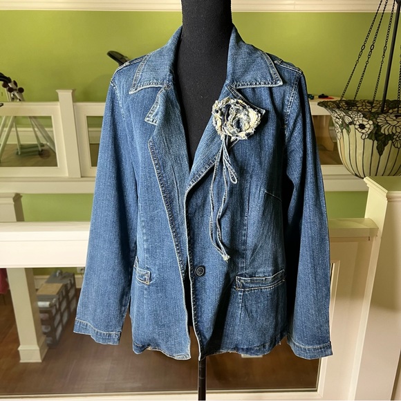 Wah Jeans Denim Jacket Size 14/16 - Picture 1 of 3
